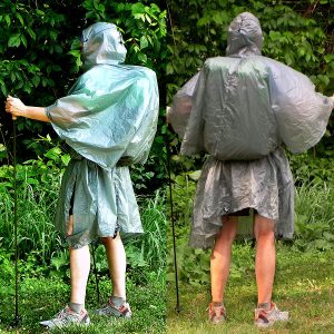 MLD Pro Rain Poncho Front & Back View