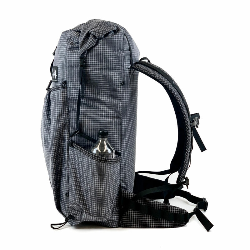 A left side view of the MLD Exodus in Stealth Grey