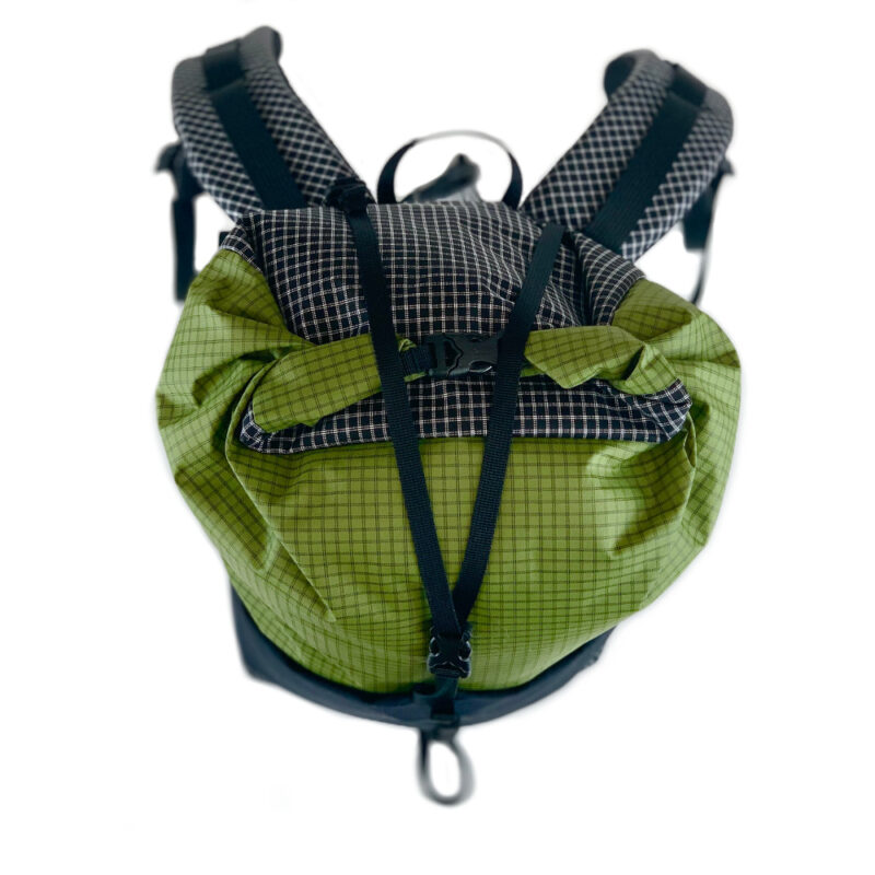 A top view of the MLD Hell Pack in Avocado UltraGrid
