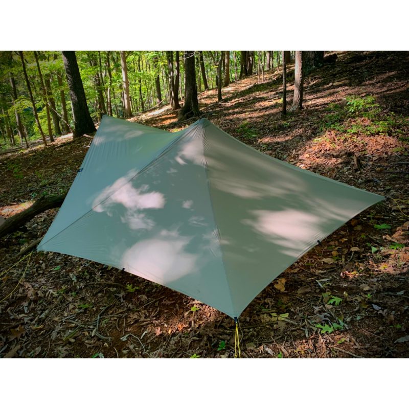A back view of the LittleStar set up in the forest.