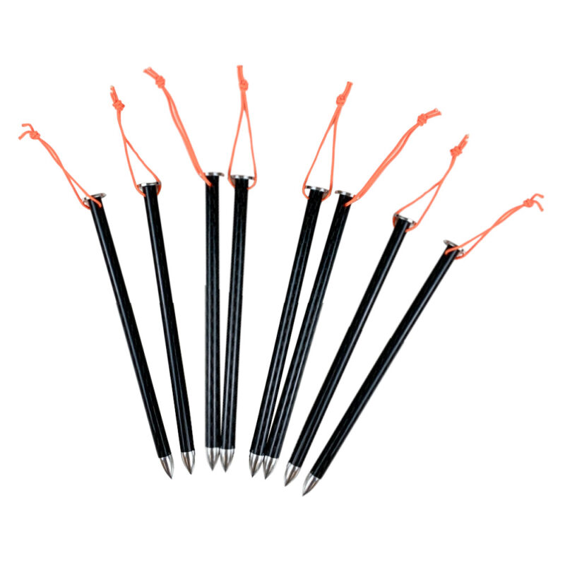 Eight 6.5" stakes